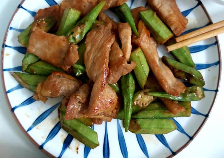 Easiest Way to Make Speedy Đậu bắp xào thịt heo