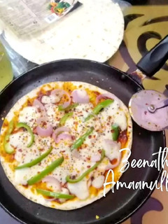 A picture of Tortilla Veg Pan Pizza.