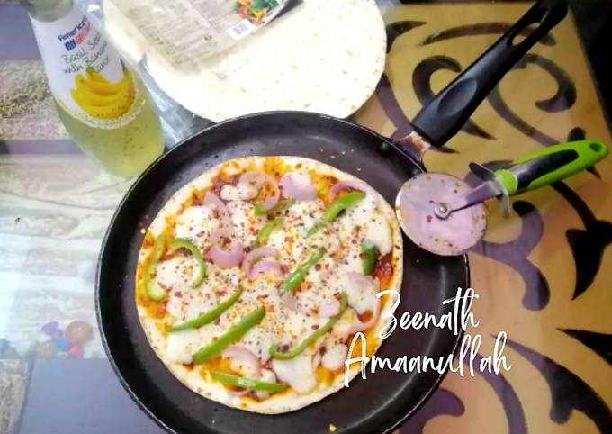 Step-by-Step Guide to Make Favorite Tortilla Veg Pan Pizza