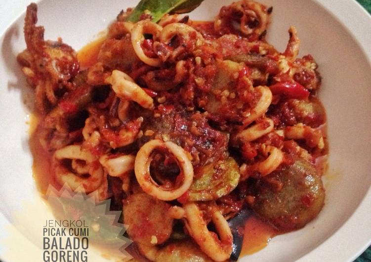 Resep Jengkol picak cumi balado goreng yang Menggugah Selera