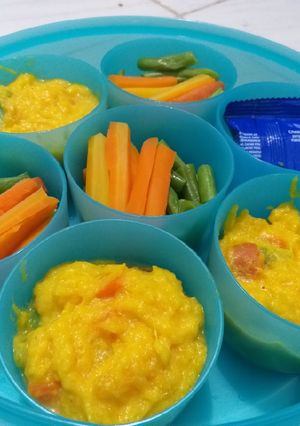 Foto resep Mashed Pumpkin (Lunch Meal Prep For 3 Days)