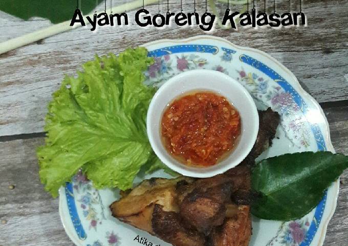 Cara Gampang mengolah Ayam Goreng Kalasan Anti Gagal