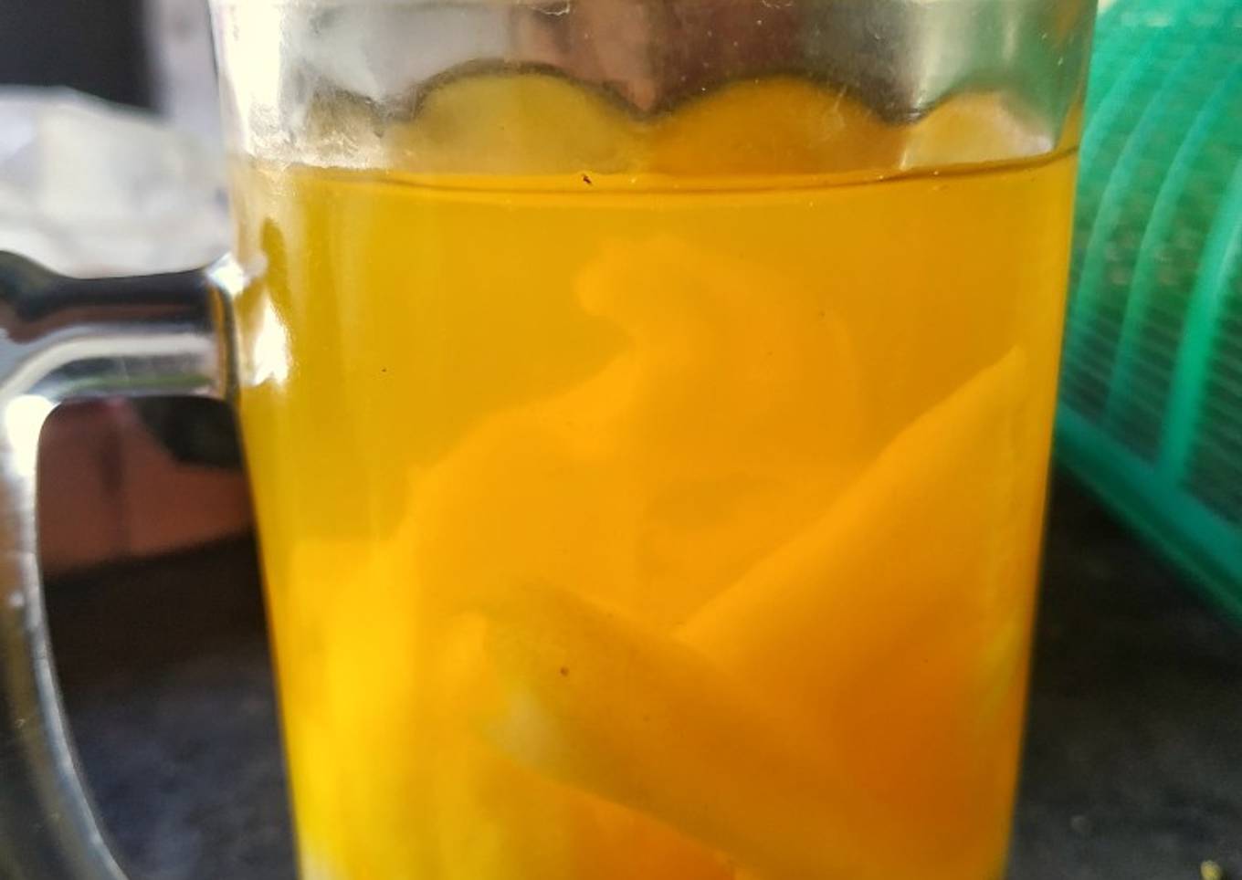 Es jeruk kelapa sintetis