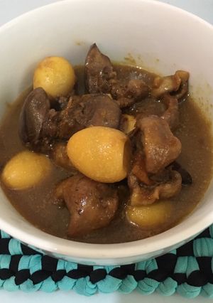 Foto resep Semur kecap ati ampela telur puyuh