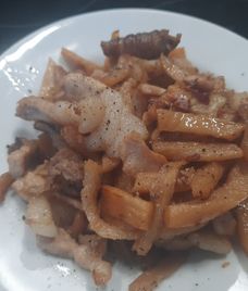 củ cải khô xào