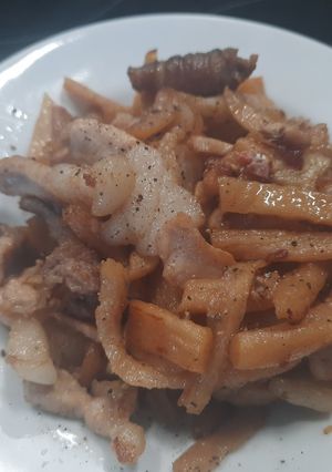 Hình của món Thịt xào củ cải muối.