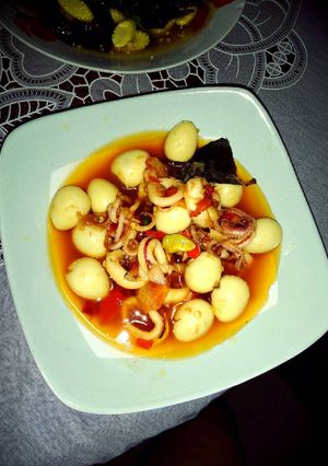 Foto resep Cumi telor puyuh pedas manis