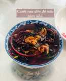 Canh rau dền đỏ nấu tôm khô