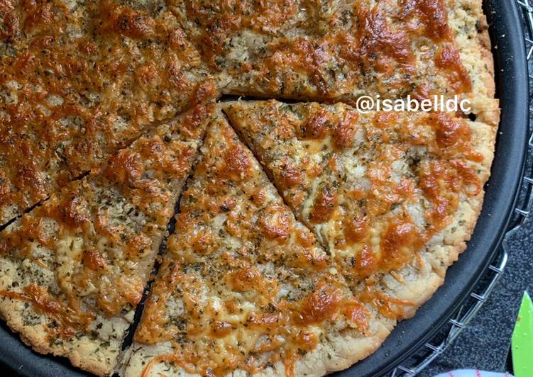 Langkah Mudah untuk mengolah 114. Garlic Cheese Pizza (Gluten Free) Anti Gagal