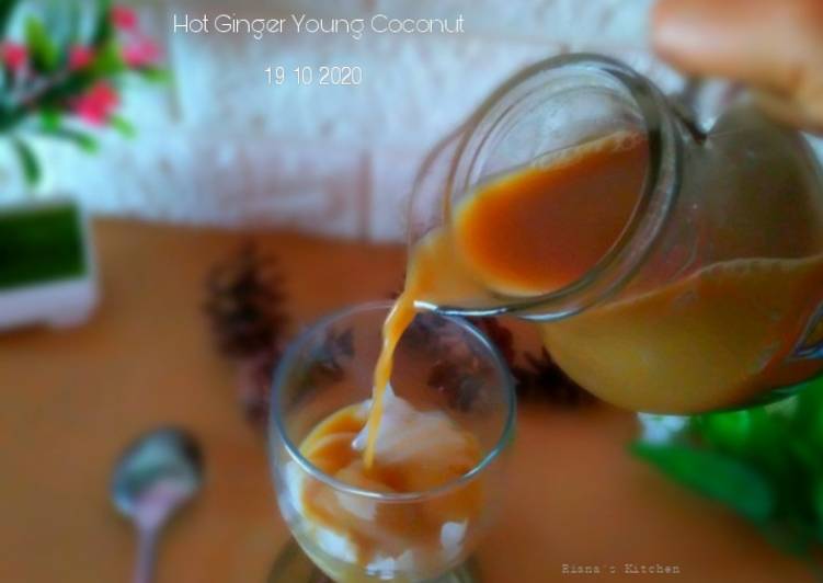 Cara Gampang Membuat #Hot Ginger Young Coconut kw Anti Gagal