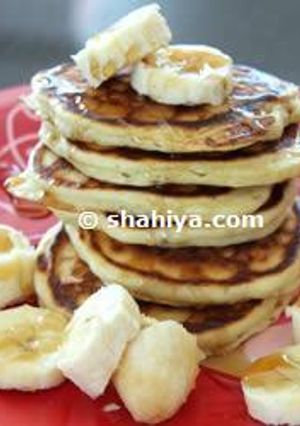 صورة لوصفة طريقة عمل بان كيك الموز
