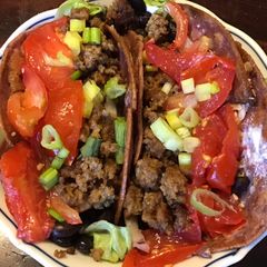A picture of California Farm Wagyu Beef Mince Tacos.