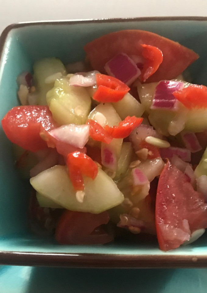 A picture of Midsummer Cucumber Salad.
