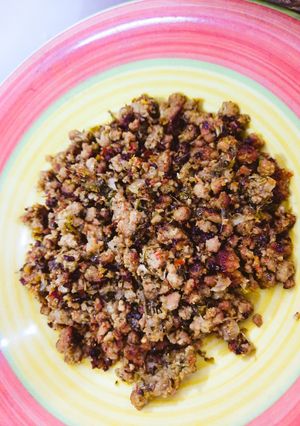 A picture of Beef Mince Filling for Samosas.