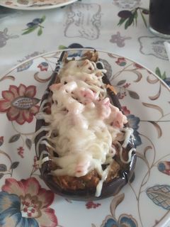 Una foto de Berenjenas rellenas de atún