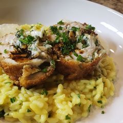 A picture of Saffron Risotto.