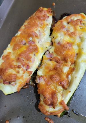 焗烤起司培根櫛瓜 的食譜成品照片