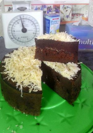 Foto resep Brownies kukus toping keju