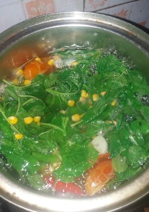 Foto resep Sayur Bening Bayam Jagung Murah Dan Simpel Banget