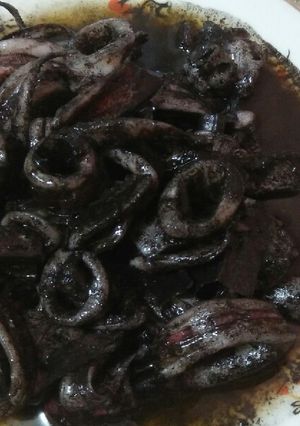 Foto resep Tumis cumi hitam