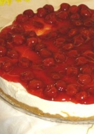 صورة لوصفة طريقة عمل تشيزكيك الكرز