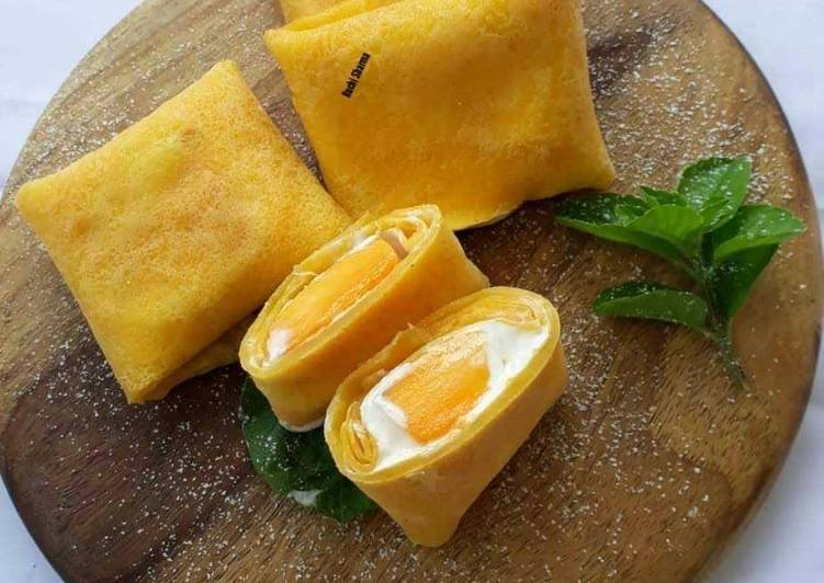Simple Way to Prepare Ultimate Mango Pancake
