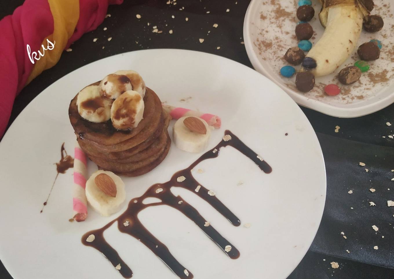 Oatmeal and banana pancakes