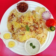 A picture of Simple Chicken Biryani 🍚🥗.