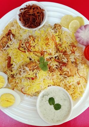A picture of Simple Chicken Biryani 🍚🥗.