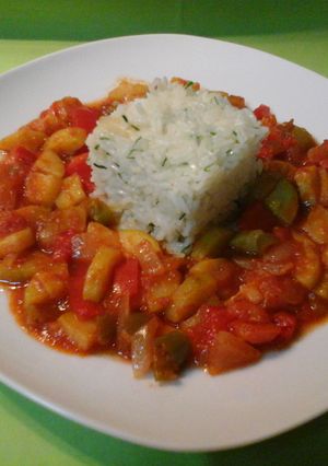 Una foto de Arroz thai con verduras