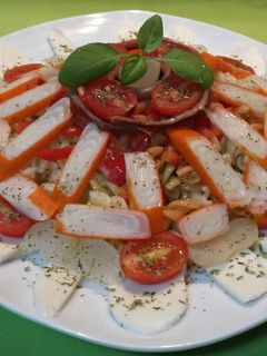 Una foto de Ensalada de pasta escondida