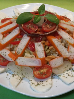 Una foto de Ensalada de pasta escondida