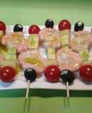 Brochetitas de langostinos 