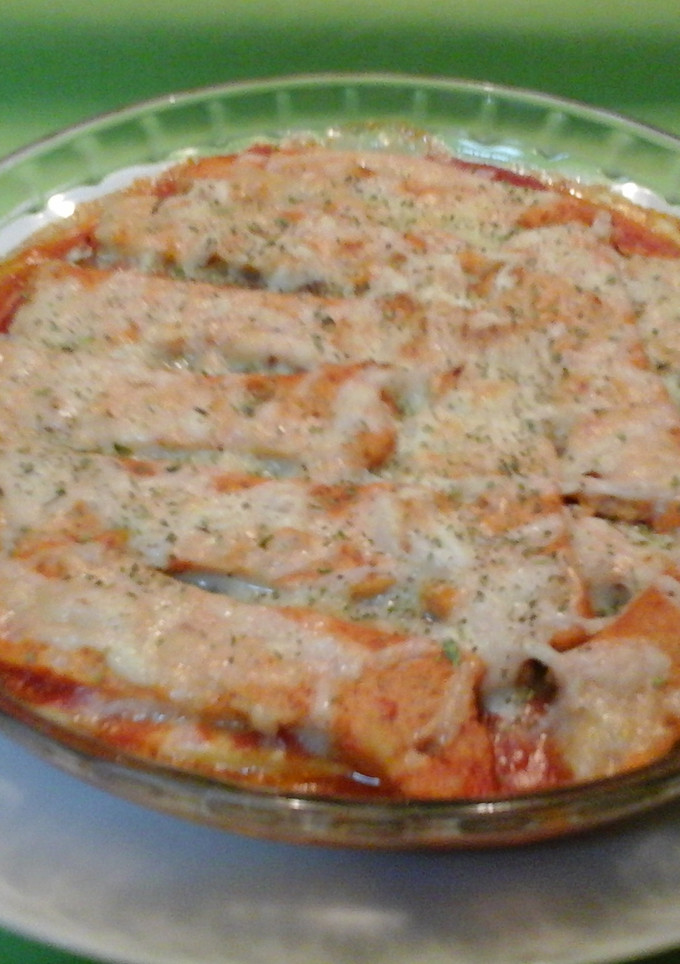 Una foto de Pastel de calabacín y salmón ahumado 