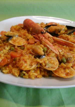 Una foto de Arroz con marisco 
