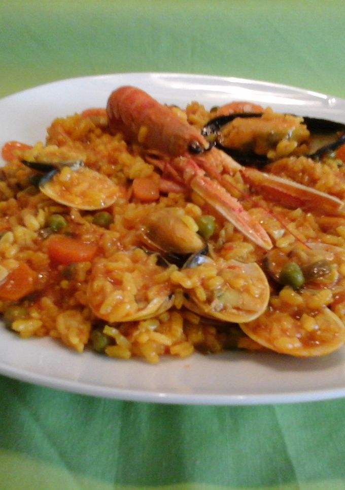 Una foto de Arroz con marisco 
