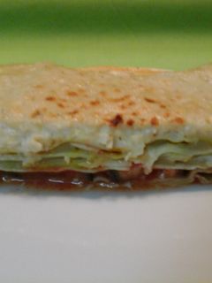 Una foto de Lasaña de berenjena y calabacín