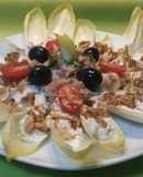 Endibias con ricotta y nueces