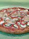 Vegetable Pizza with Goat Cheese