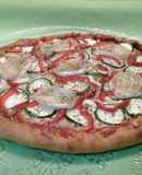 Vegetable Pizza with Goat Cheese