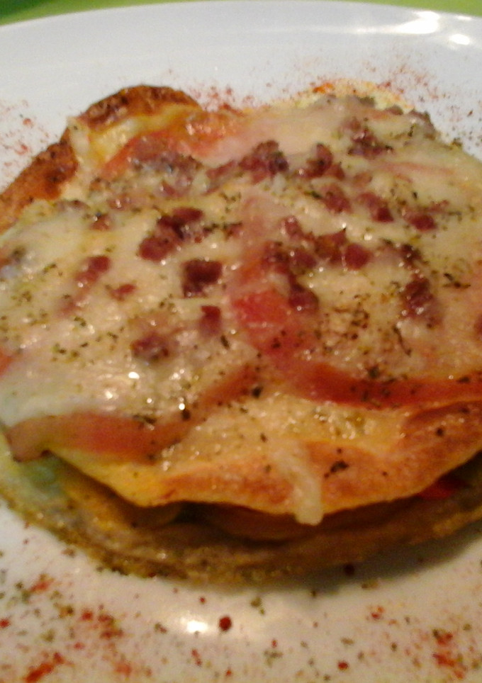 Una foto de Pizza tortilla al grill 