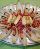 Endibias con mejillones 