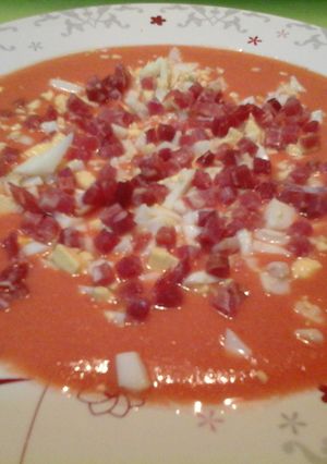 Una foto de Salmorejo especial