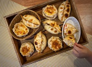 Una foto de Empanadas de elote (humita)