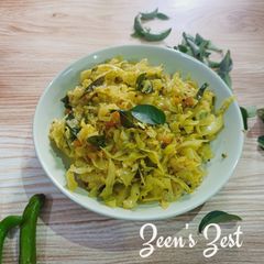 A picture of Cabbage Palya.