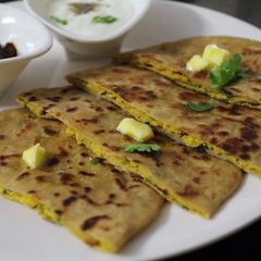 A picture of Moong Dal Paratha.
