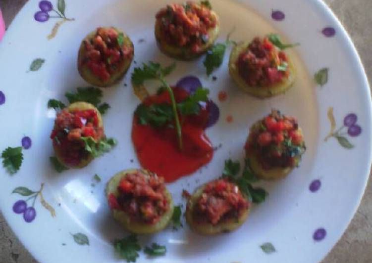 Recipe of Ultimate Sausage stuffed potatoes