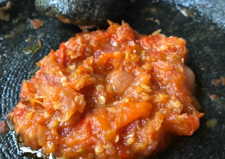 Resep Sambal Geprek Bawang / Resep Ayam Geprek Sambel