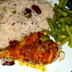 A picture of My jerk chicken👌.