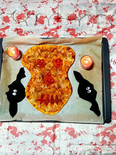 Una foto de Pizza Halloween 🎃😱👻💀